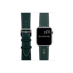 ZILLIONAIRE Apple Watch Epsom Nahkaranneke – Vihreä 42/44/45mm hinta ja tiedot | Älykellojen ja aktiivisuusrannekkeiden lisätarvikkeet | hobbyhall.fi