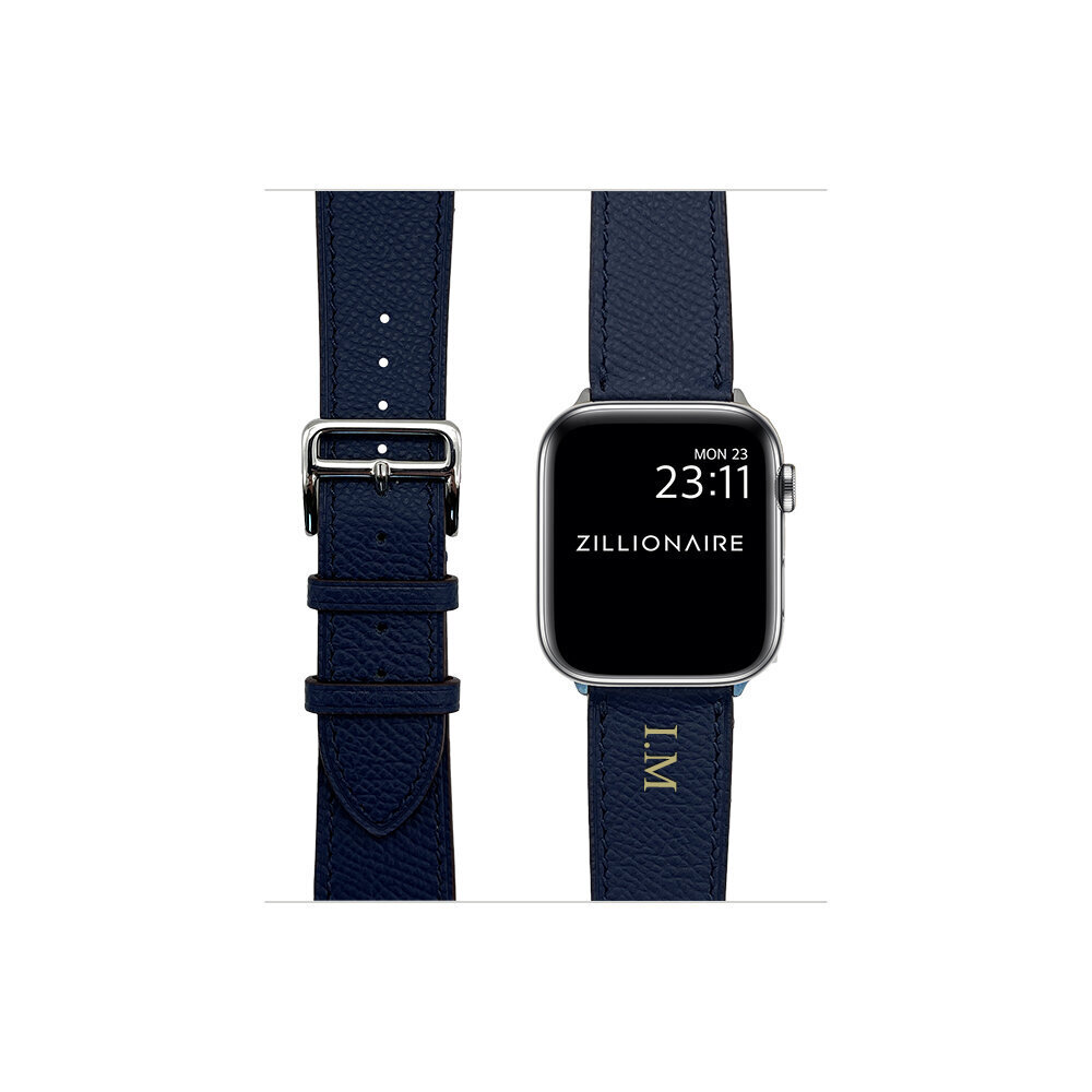 ZILLIONAIRE Apple Watch Epsom Nahkaranneke – Sininen 38/40/41mm hinta ja tiedot | Älykellojen ja aktiivisuusrannekkeiden lisätarvikkeet | hobbyhall.fi