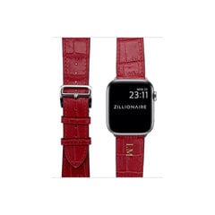 ZILLIONAIRE Apple Watch Croco Nahkaranneke – Punainen 38/40/41mm hinta ja tiedot | Älykellojen ja aktiivisuusrannekkeiden lisätarvikkeet | hobbyhall.fi