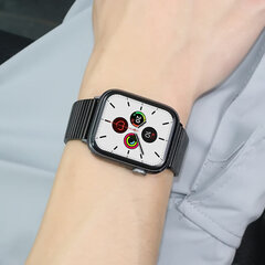 Apple Watch Modern Teräsranneke – Musta 38/40/41mm hinta ja tiedot | Älykellojen ja aktiivisuusrannekkeiden lisätarvikkeet | hobbyhall.fi