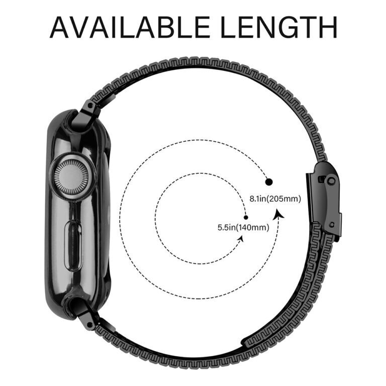 Apple Watch Modern Teräsranneke – Musta 38/40/41mm hinta ja tiedot | Älykellojen ja aktiivisuusrannekkeiden lisätarvikkeet | hobbyhall.fi