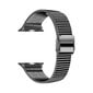 Apple Watch Modern Teräsranneke – Musta 38/40/41mm hinta ja tiedot | Älykellojen ja aktiivisuusrannekkeiden lisätarvikkeet | hobbyhall.fi