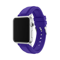 Silk Apple Watch Silikoniranneke – Violetti 38/40/41mm hinta ja tiedot | Älykellojen ja aktiivisuusrannekkeiden lisätarvikkeet | hobbyhall.fi