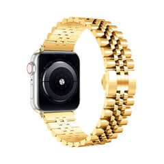 Apple Watch Jubilee Teräsranneke – Kulta 38/40/41mm hinta ja tiedot | Älykellojen ja aktiivisuusrannekkeiden lisätarvikkeet | hobbyhall.fi
