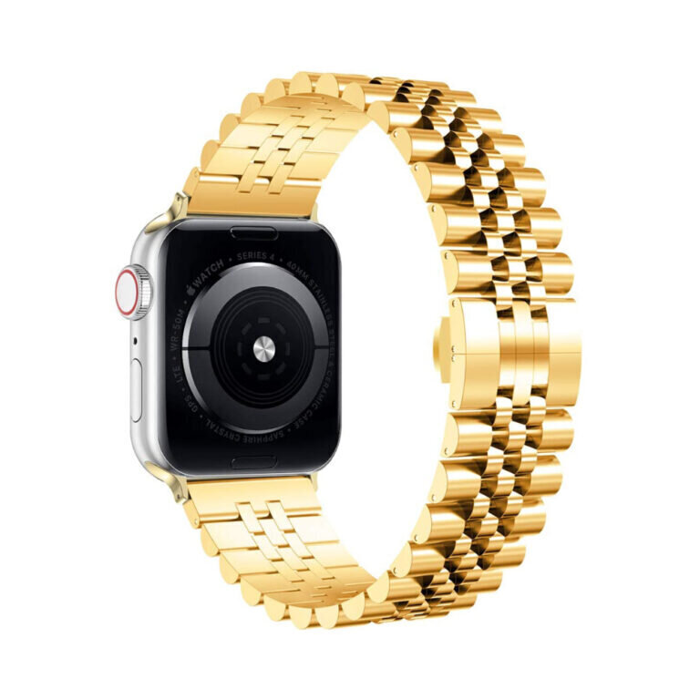 Apple Watch Jubilee Teräsranneke – Kulta 38/40/41mm hinta ja tiedot | Älykellojen ja aktiivisuusrannekkeiden lisätarvikkeet | hobbyhall.fi