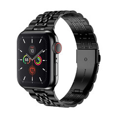 Apple Watch Teräsranneke – Musta 38/40/41mm hinta ja tiedot | Älykellojen ja aktiivisuusrannekkeiden lisätarvikkeet | hobbyhall.fi