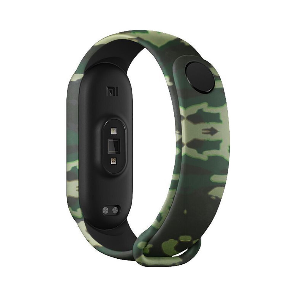 Xiaomi Mi Band 5/6 Urheilullinen silikonihihna – Military Vihreä hinta ja tiedot | Älykellojen ja aktiivisuusrannekkeiden lisätarvikkeet | hobbyhall.fi