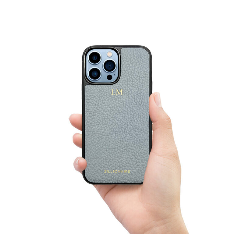 ZILLIONAIRE iPhone 13 Pro Max (6,7″) Pebbled nahkainen suojakuori – Vaaleansininen hinta ja tiedot | Puhelimen kuoret ja kotelot | hobbyhall.fi
