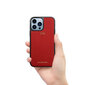 ZILLIONAIRE iPhone 13 Pro Max (6,7″) Pebbled nahkainen suojakuori – Punainen hinta ja tiedot | Puhelimen kuoret ja kotelot | hobbyhall.fi