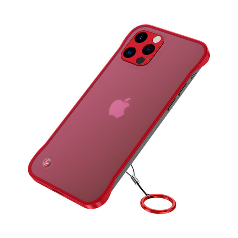 iPhone 13 Pro Max (6,7″) kehyksetön läpinäkyvä kotelo – Punainen hinta ja tiedot | Puhelimen kuoret ja kotelot | hobbyhall.fi