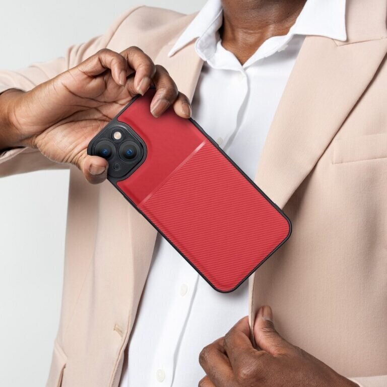 Forcell NOBEL iPhone 13 Pro Max (6,5″) Suojakuori – Punainen hinta ja tiedot | Puhelimen kuoret ja kotelot | hobbyhall.fi