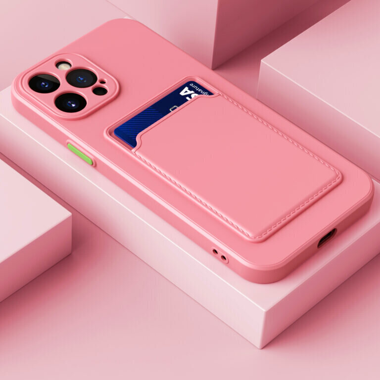 iPhone 13 Pro Max (6,7″) korttipaikalla – Pinkki hinta ja tiedot | Puhelimen kuoret ja kotelot | hobbyhall.fi