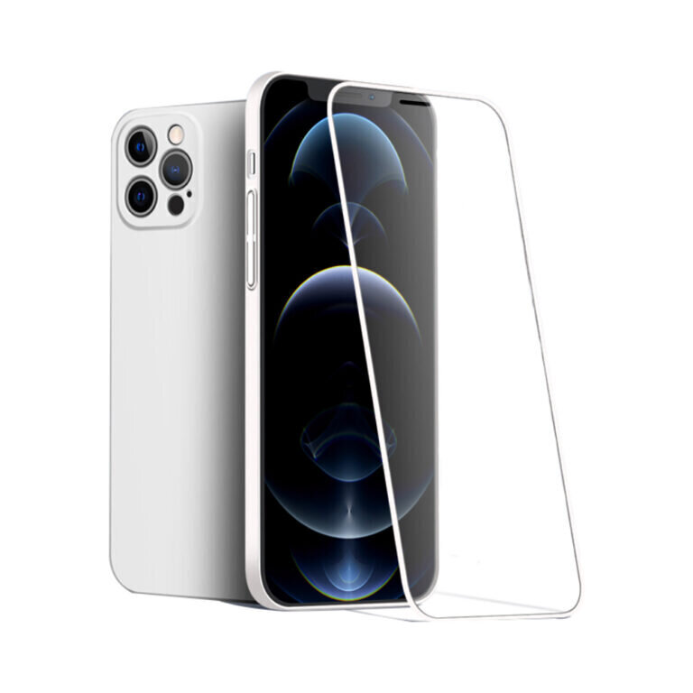 iPhone 13 Pro (6,1″) suojakotelo 9H tuulilasilla – Valkoinen hinta ja tiedot | Puhelimen kuoret ja kotelot | hobbyhall.fi