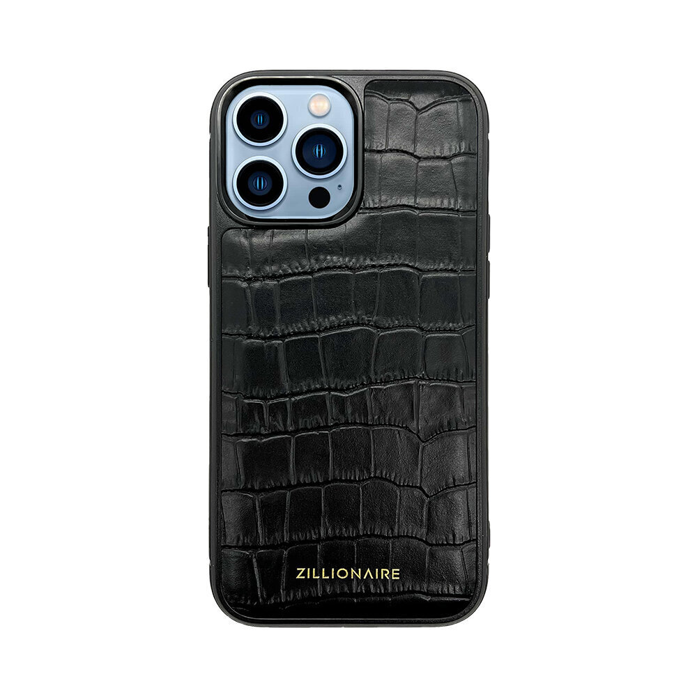 ZILLIONAIRE iPhone 13 Pro (6,1″) Croco Embossed Matte nahkainen suojakuori – Musta hinta ja tiedot | Puhelimen kuoret ja kotelot | hobbyhall.fi