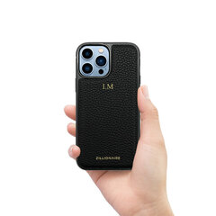 ZILLIONAIRE iPhone 13 (6,1″) Pebbled nahkainen suojakuori – Musta hinta ja tiedot | Puhelimen kuoret ja kotelot | hobbyhall.fi