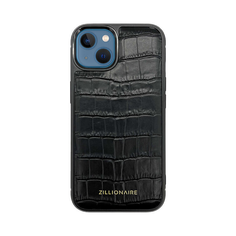 ZILLIONAIRE iPhone 13 Mini (5,4”) Croco Embossed Matte nahkainen suojakuori – Musta hinta ja tiedot | Puhelimen kuoret ja kotelot | hobbyhall.fi