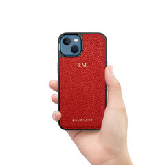 ZILLIONAIRE iPhone 13 Mini (5,4”) Pebbled nahkainen suojakuori – Punainen hinta ja tiedot | Puhelimen kuoret ja kotelot | hobbyhall.fi