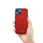 ZILLIONAIRE iPhone 13 Mini (5,4”) Pebbled nahkainen suojakuori – Punainen hinta ja tiedot | Puhelimen kuoret ja kotelot | hobbyhall.fi