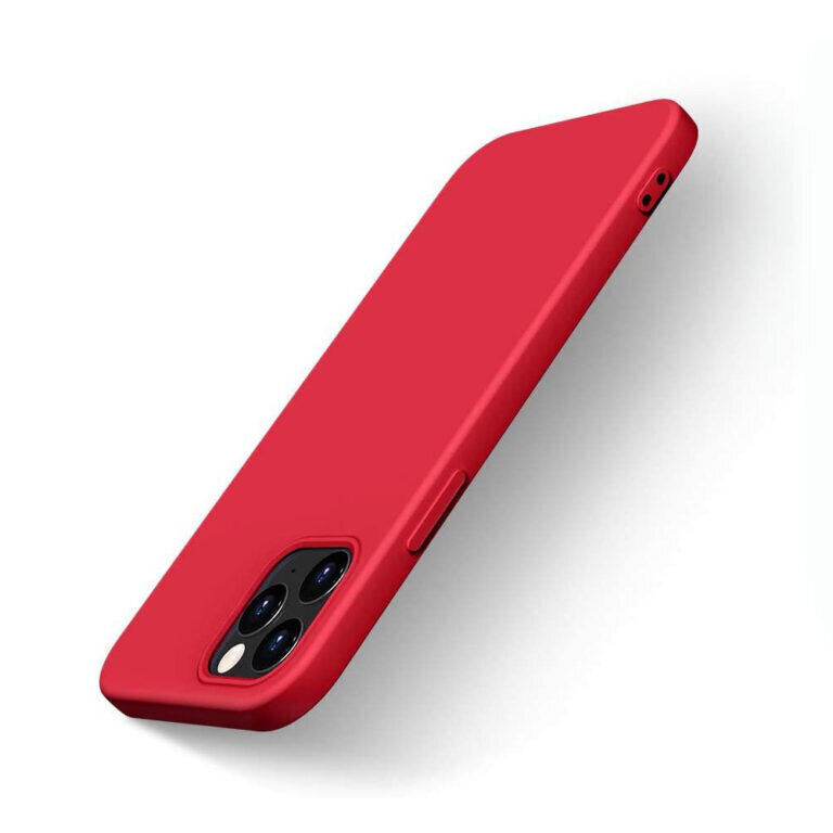 iPhone 12 Pro Max (6,7″) beep Silikoninen Suojakuori – Punainen hinta ja tiedot | Puhelimen kuoret ja kotelot | hobbyhall.fi