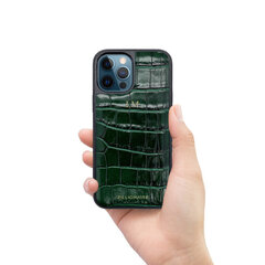 ZILLIONAIRE iPhone 12 Pro Max (6,7″) Croco nahkainen suojakuori – Vihreä hinta ja tiedot | Puhelimen kuoret ja kotelot | hobbyhall.fi