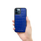 ZILLIONAIRE iPhone 12 Pro Max (6,7″) Croco Matte nahkainen suojakuori – Sininen hinta ja tiedot | Puhelimen kuoret ja kotelot | hobbyhall.fi