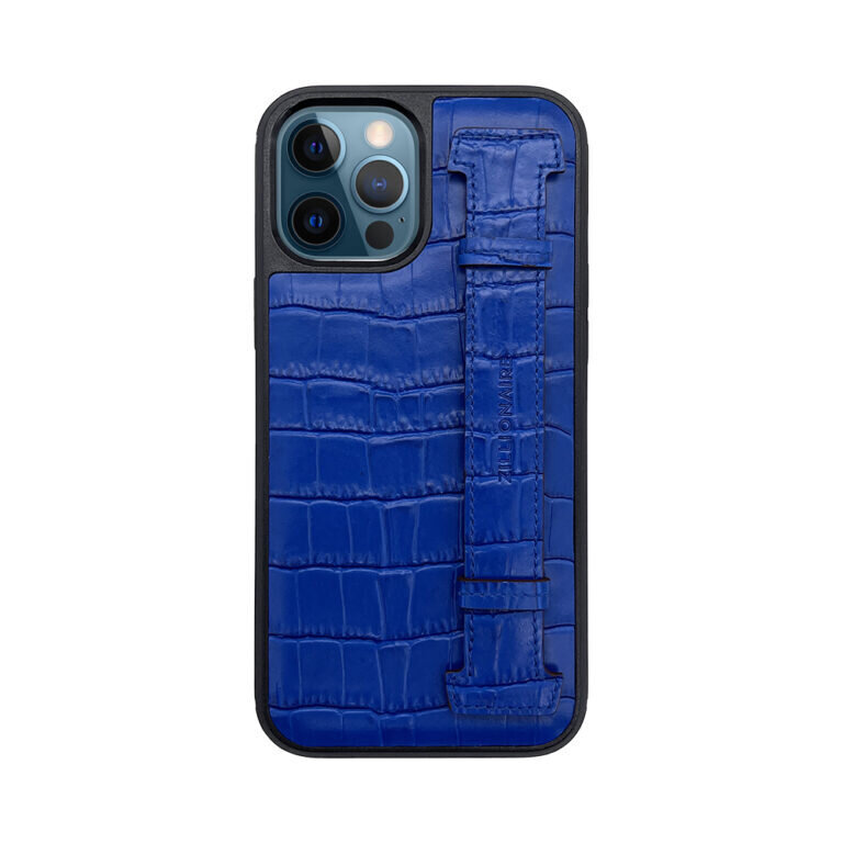ZILLIONAIRE iPhone 12 Pro Max (6,7″) Croco Finger nahkainen suojakuori – Sininen hinta ja tiedot | Puhelimen kuoret ja kotelot | hobbyhall.fi