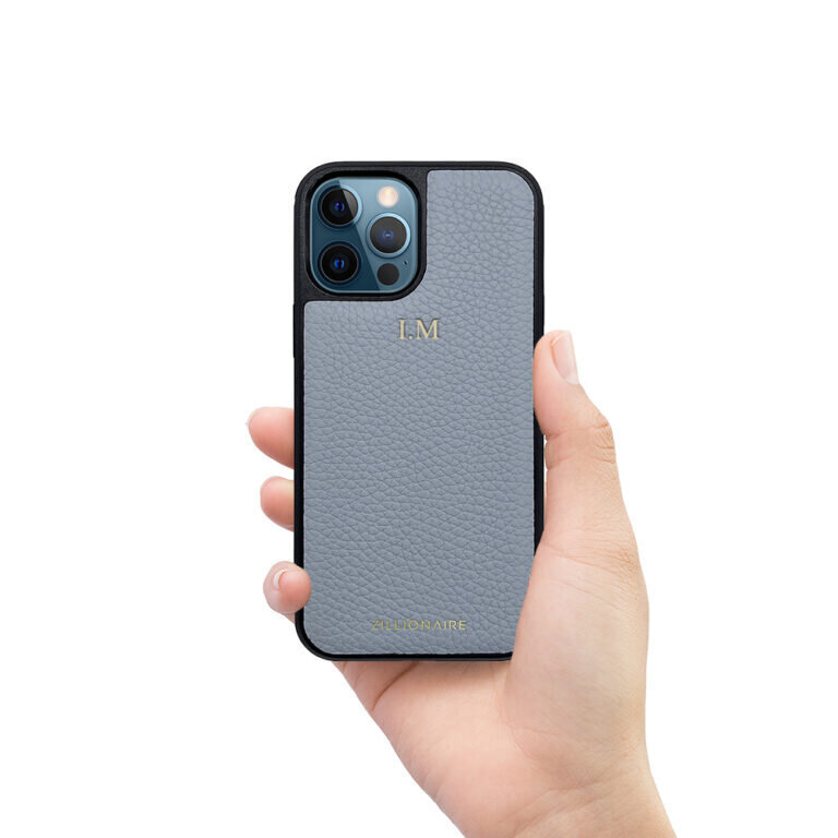 ZILLIONAIRE iPhone 12 Pro Max (6,7″) Pebbled nahkainen suojakuori – Vaaleansininen hinta ja tiedot | Puhelimen kuoret ja kotelot | hobbyhall.fi