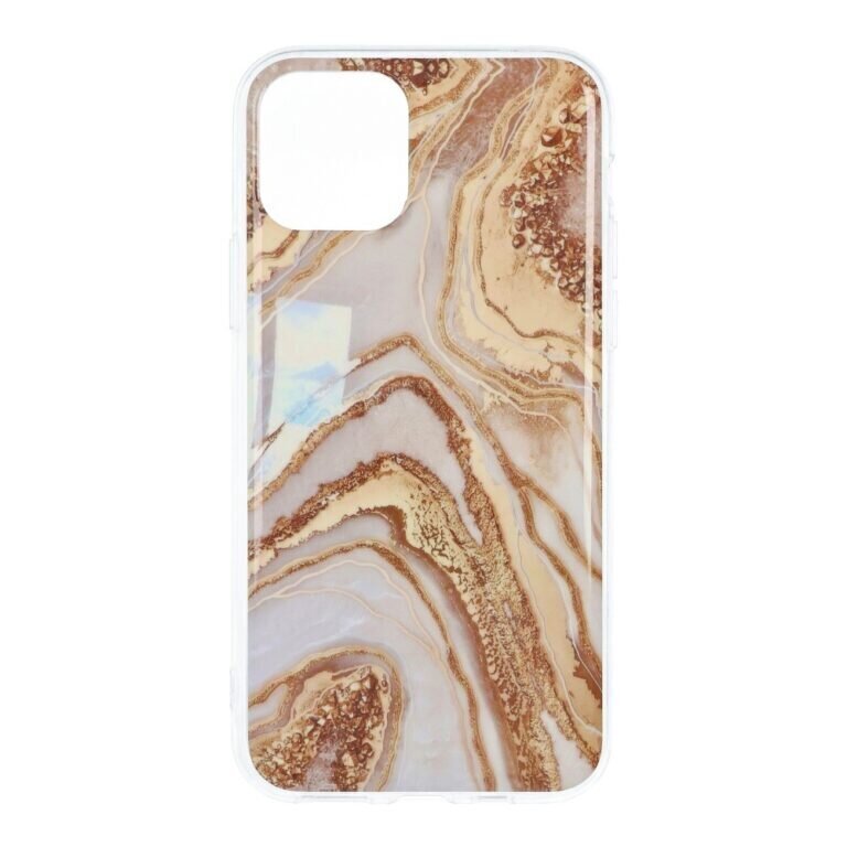 Forcell MARBLE iPhone 12 Pro Max (6,7″) Suojakuori – Golden hinta ja tiedot | Puhelimen kuoret ja kotelot | hobbyhall.fi