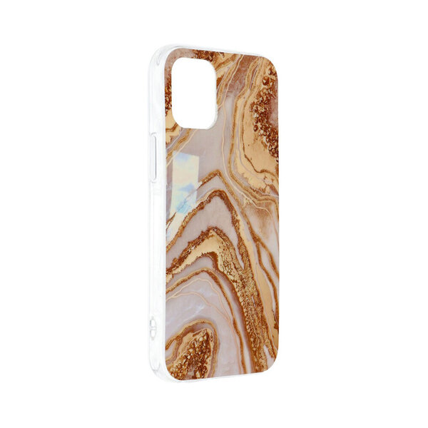 Forcell MARBLE iPhone 12 Pro Max (6,7″) Suojakuori – Golden