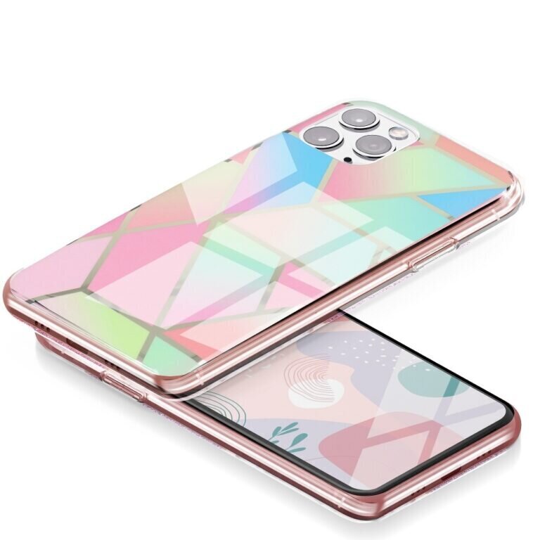 Forcell MARBLE iPhone 12 Pro Max (6,7″) Suojakuori – Colorful hinta ja tiedot | Puhelimen kuoret ja kotelot | hobbyhall.fi