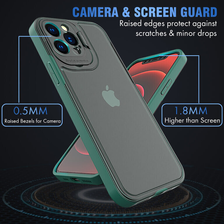 iPhone 12 Pro Max (6,7″) Shield suojakotelo – Vihreä hinta ja tiedot | Puhelimen kuoret ja kotelot | hobbyhall.fi