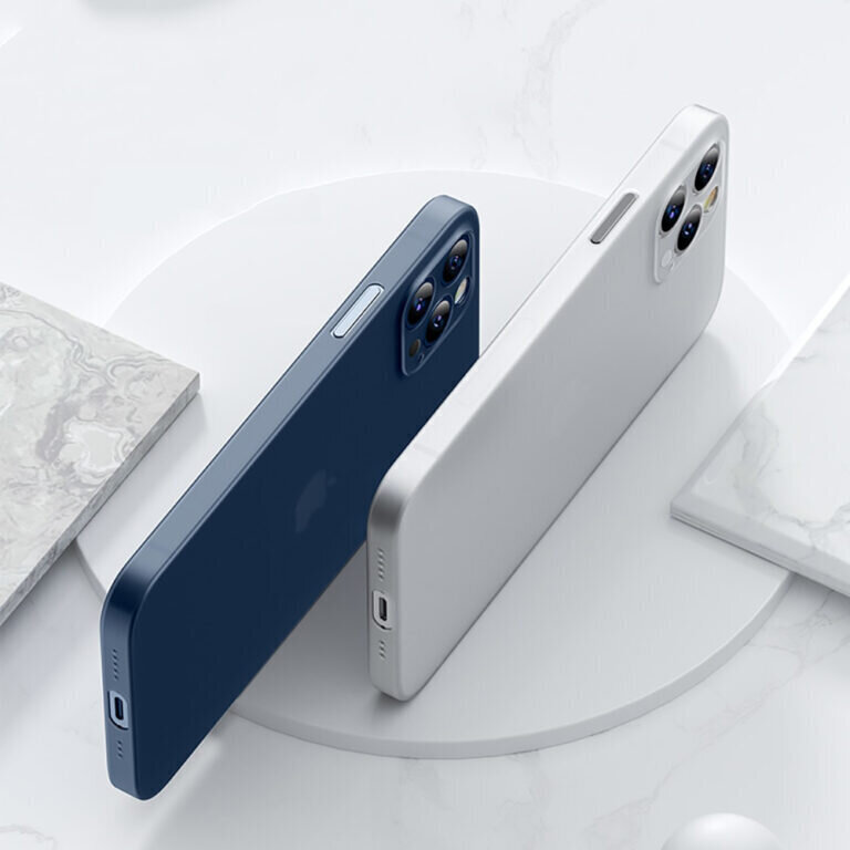 iPhone 12 Pro Max (6,7″) SLIM suojakuori – Valkoinen hinta ja tiedot | Puhelimen kuoret ja kotelot | hobbyhall.fi