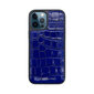 ZILLIONAIRE iPhone 12/12 Pro (6,1”) Croco nahkainen suojakuori – Sininen hinta ja tiedot | Puhelimen kuoret ja kotelot | hobbyhall.fi