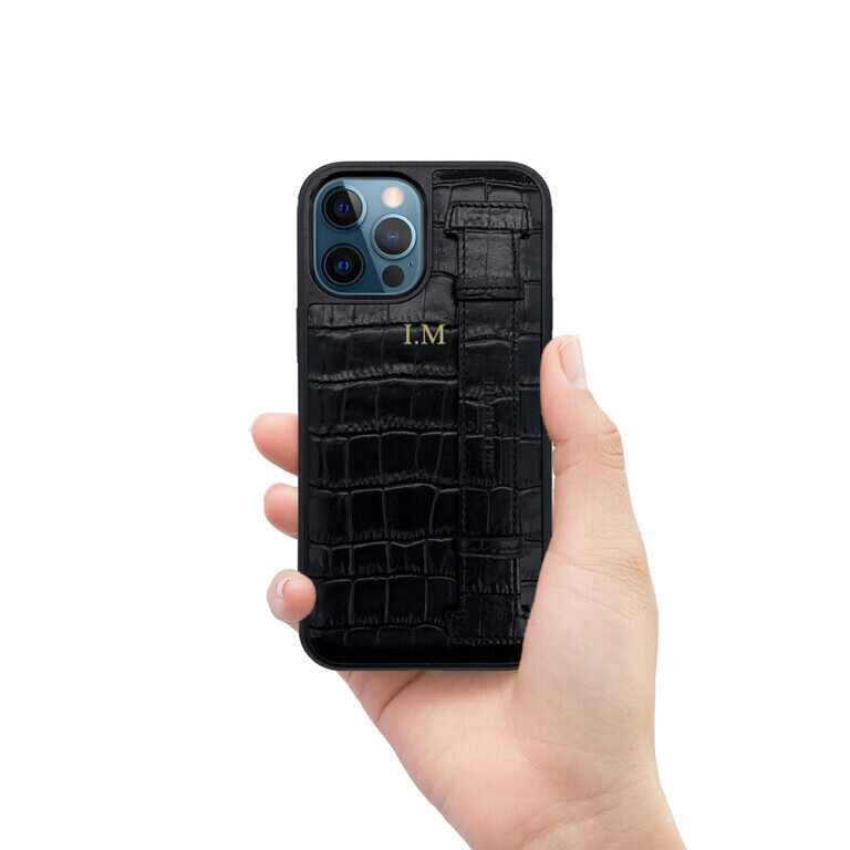 ZILLIONAIRE iPhone 12/12 Pro (6,1”) Croco nahkainen suojakuori – Musta hinta ja tiedot | Puhelimen kuoret ja kotelot | hobbyhall.fi