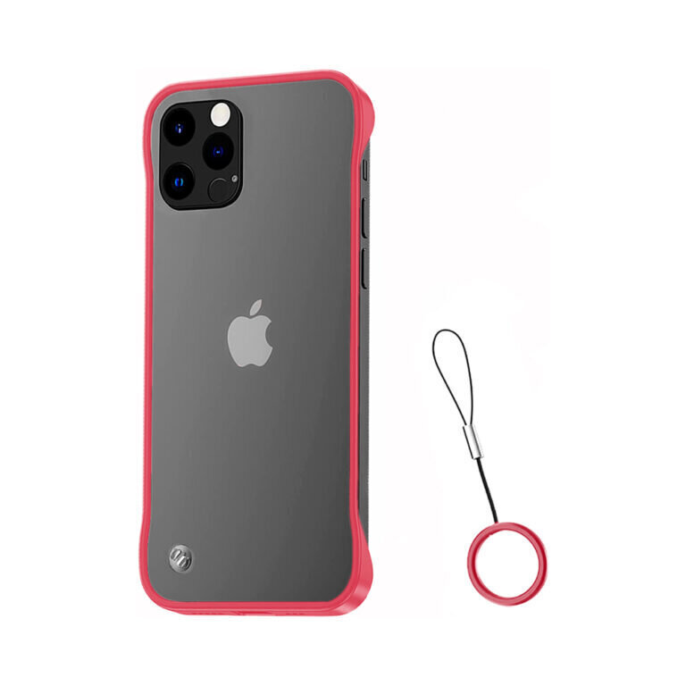 iPhone 12 Pro (6,1″) kehyksetön läpinäkyvä kotelo – Punainen hinta ja tiedot | Puhelimen kuoret ja kotelot | hobbyhall.fi