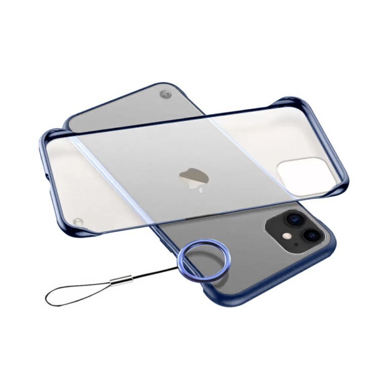 iPhone 12 Pro (6,1″) kehyksetön läpinäkyvä kotelo – Sininen hinta ja tiedot | Puhelimen kuoret ja kotelot | hobbyhall.fi