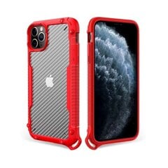 iPhone 12/12 Pro (6,1″) Carbon Iskunkestävä Suojakuori rannehihnalla – Punainen hinta ja tiedot | Puhelimen kuoret ja kotelot | hobbyhall.fi