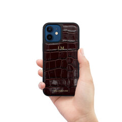 ZILLIONAIRE iPhone 12 Mini (5,4”) Croco nahkainen suojakuori – Burgundy hinta ja tiedot | Puhelimen kuoret ja kotelot | hobbyhall.fi
