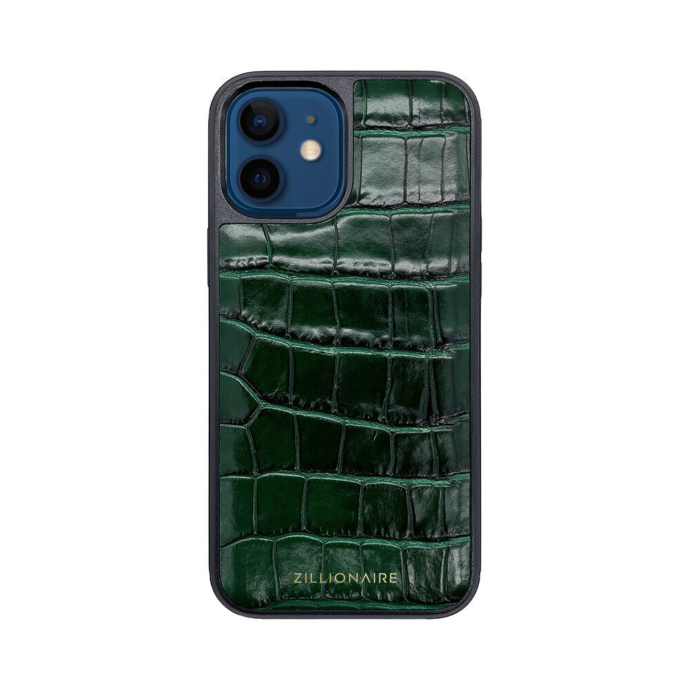 ZILLIONAIRE iPhone 12 Mini (5,4”) Croco nahkainen suojakuori – Vihreä hinta ja tiedot | Puhelimen kuoret ja kotelot | hobbyhall.fi