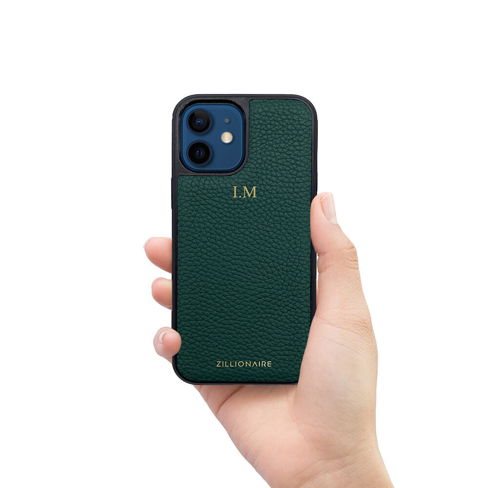 ZILLIONAIRE iPhone 12 Mini (5,4”) Pebbled nahkainen suojakuori – Vihreä hinta ja tiedot | Puhelimen kuoret ja kotelot | hobbyhall.fi