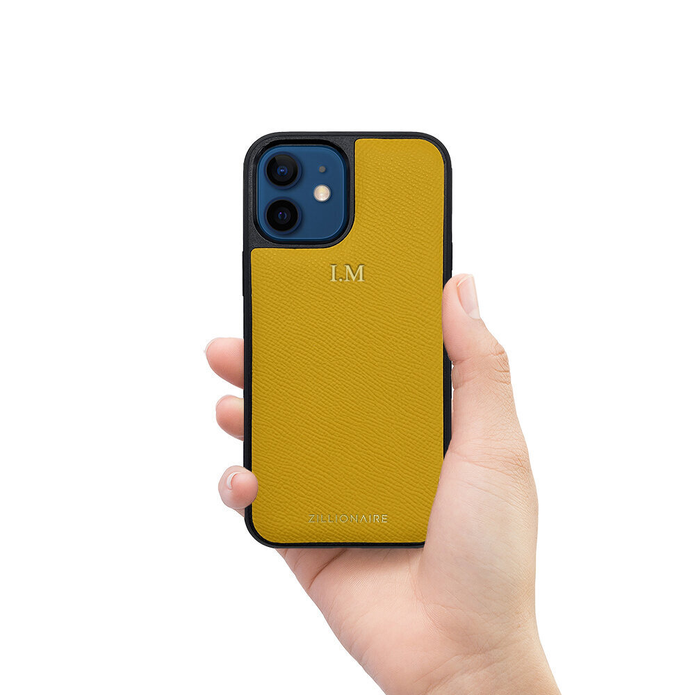 ZILLIONAIRE iPhone 12 Mini (5,4”) Lizard nahkainen suojakuori – Keltainen hinta ja tiedot | Puhelimen kuoret ja kotelot | hobbyhall.fi