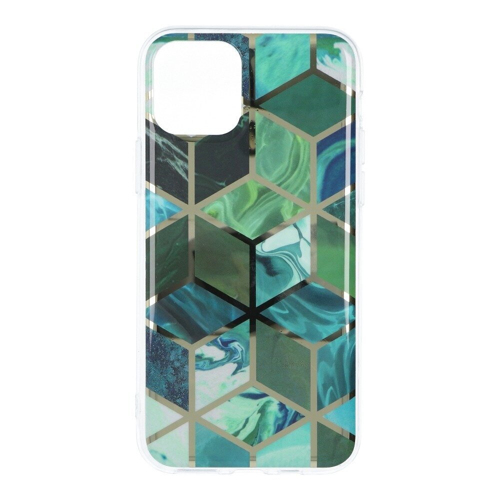 Forcell MARBLE iPhone 12 Mini (5,4″) Suojakuori – Smaragdi hinta ja tiedot | Puhelimen kuoret ja kotelot | hobbyhall.fi