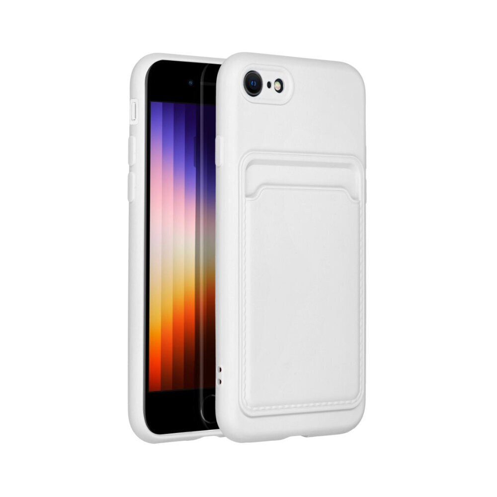 iPhone 7/8/SE 2020 (4.7″) Forcell CARD suojakuori – valkoinen hinta ja tiedot | Puhelimen kuoret ja kotelot | hobbyhall.fi