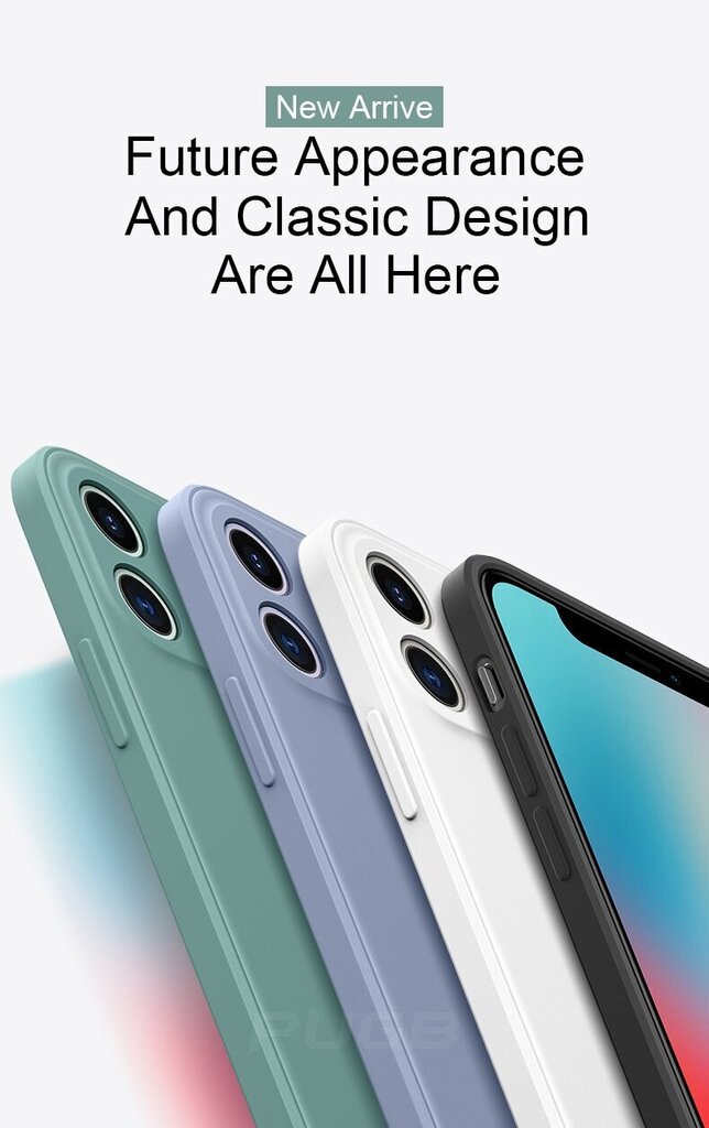 iPhone 7/8/SE 2020 (4.7″) Silikoninen Suojakuori V12 – Vihreä hinta ja tiedot | Puhelimen kuoret ja kotelot | hobbyhall.fi