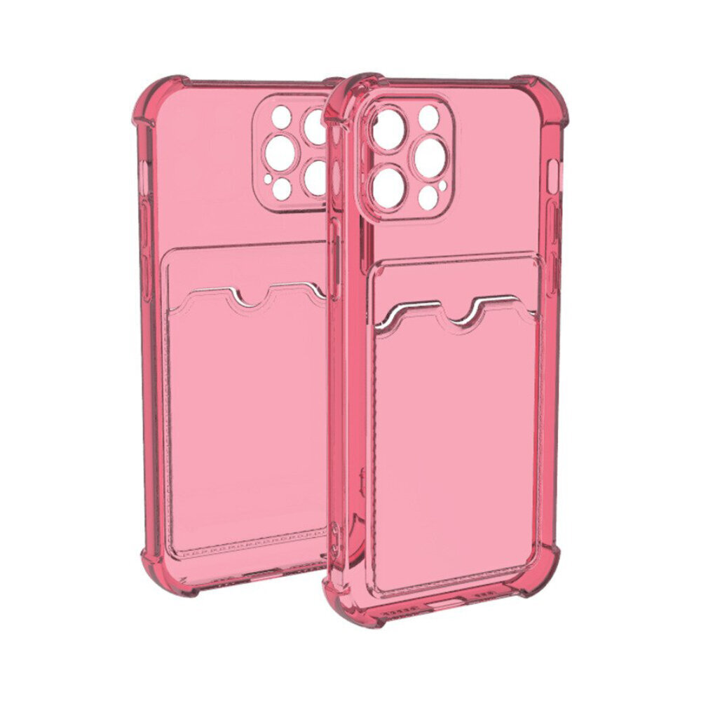 Shockproof Card silikonikuori iPhone 11 Pro Max (6,5″) – Vaaleanpunainen hinta ja tiedot | Puhelimen kuoret ja kotelot | hobbyhall.fi