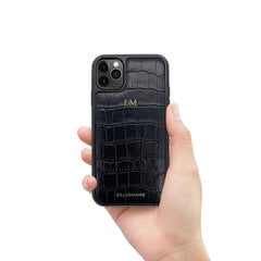 ZILLIONAIRE iPhone 11 Pro Max (6,5″) Croco Matte nahkainen suojakuori – Musta hinta ja tiedot | Puhelimen kuoret ja kotelot | hobbyhall.fi