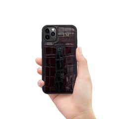 ZILLIONAIRE iPhone 11 Pro Max (6,5″) Croco Finger nahkainen suojakuori – Burgundia hinta ja tiedot | Puhelimen kuoret ja kotelot | hobbyhall.fi