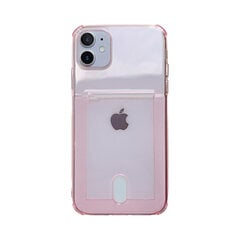iPhone 11 Pro Max (6,5”) läpinäkyvä kotelo CARD CASE – Vaaleanpunainen hinta ja tiedot | Puhelimen kuoret ja kotelot | hobbyhall.fi