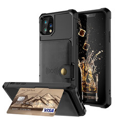 iPhone 11 Pro Max (6,5″) Wallet suojakuori – Musta hinta ja tiedot | Puhelimen kuoret ja kotelot | hobbyhall.fi