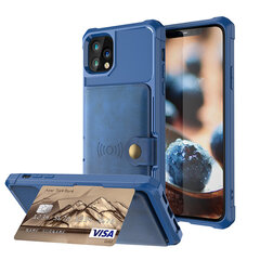 iPhone 11 Pro Max (6,5″) Wallet suojakuori – Sininen hinta ja tiedot | Puhelimen kuoret ja kotelot | hobbyhall.fi
